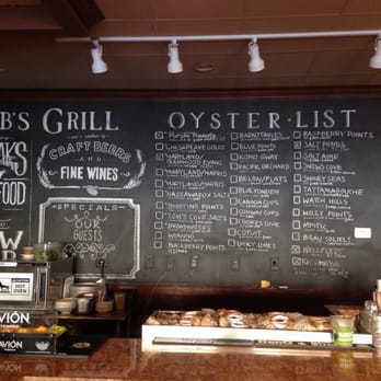 Lib's Grill - The awesome chalk board wall located in the bar to say what oysters they have in stock. - Seafood Near Me - Perry Hall, Maryland Lib's Grill - The awesome chalk board wall located in the bar to say what oysters they have in stock. - Seafood Near Me - Perry Hall, Maryland