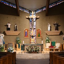 St Marys' Catholic Church - The sanctuary of the Altar at St Mary Church.