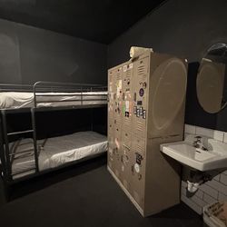 Hotel Hotel - Private room with bunks and a sink