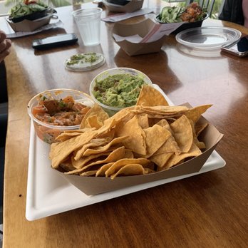 Bear Flag Fish - 1/4 lb Salmon Poke and Guacamole with Chips, yummy - Seafood Near Me - Huntington Beach, California Bear Flag Fish - 1/4 lb Salmon Poke and Guacamole with Chips, yummy - Seafood Near Me - Huntington Beach, California