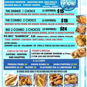 Off The Hook Seafood - Menu - Food Trucks Near Me