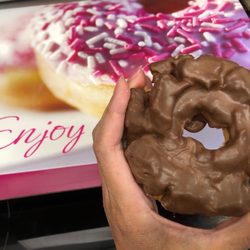 Mari's Donuts - Chocolate-covered Old-fashioned donut