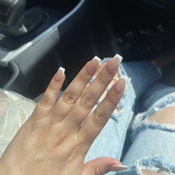 Classy Nails - French tip, Skinny Square - Nail Salons Near Me - Montebello, California