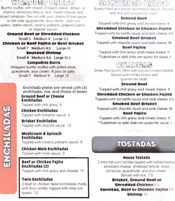 Menu photo 7 Burros Tex Mex Bar and Grill Round Rock, TX Menu photo 7 Burros Tex Mex Bar and Grill Round Rock, TX