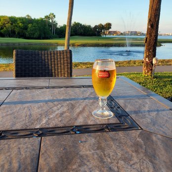 Bayview Pub & Grill - a glass of beer on a table - Burgers Near Me - Clearwater, Florida