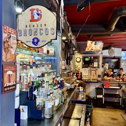 Backstreet Tavern & Grill - Back bar - It's a Broncos country!!