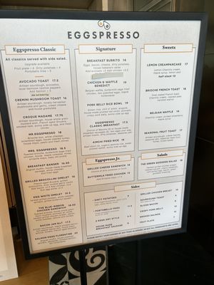 Menu photo 1 Eggspresso Fullerton, CA