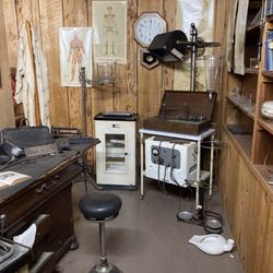 Tulare County Museum - Doctor's office with x-ray machine in the back right corner