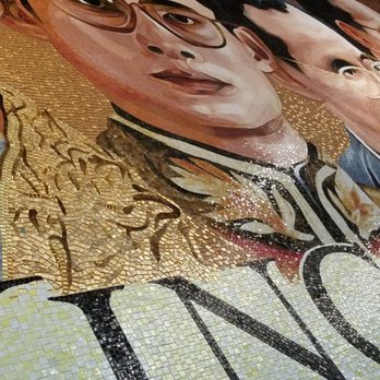 Thai Nine Restaurant - Huge tile mosaic on the wall - Thai Near Me - Carmel, Indiana