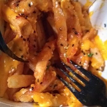 Sticky's - Probably the best fries I have ever had. Fiesta fries, sweet spicy and nutty. Oh man! - Fast Food Near Me - New York, New York
