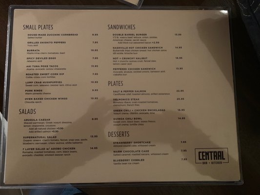 Menu photo 5 Central Bar + Kitchen Nashville, TN