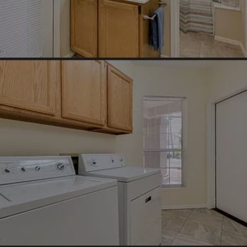 Reborn Cabinets - The laundry room before. - Cabinetry Near Me - Phoenix, Arizona