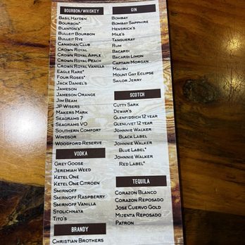 The Old Log Cabin Restaurant - Liquor List - American Near Me - Forest Lake, Minnesota The Old Log Cabin Restaurant - Liquor List - American Near Me - Forest Lake, Minnesota