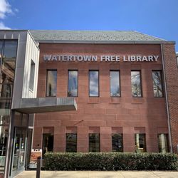 Watertown Free Public Library - Watertown Free Public Library front door.