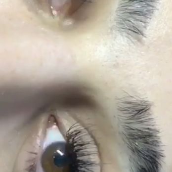 iLash NYC - Lashes freshly done,  no makeup - Eyelash Service Near Me - New York, New York