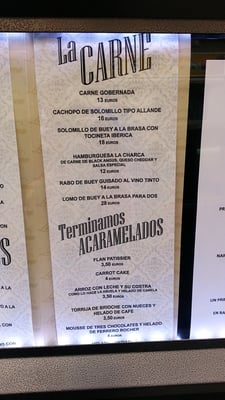 Menu photo 2 La Charca Taberna Madrid, M
