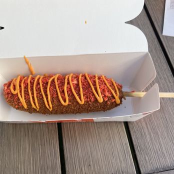 Two Hands Corn Dogs - Spicy Dog - Fast Food Near Me - Tustin, California Two Hands Corn Dogs - Spicy Dog - Fast Food Near Me - Tustin, California