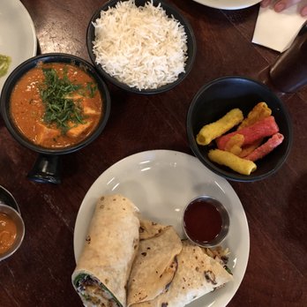Dishoom - Muttar Paneer, Chicken Tikka Roll, plain Biryani, crispy snacks! Everything delicious! - Indian Near Me - London, XGL Dishoom - Muttar Paneer, Chicken Tikka Roll, plain Biryani, crispy snacks! Everything delicious! - Indian Near Me - London, XGL