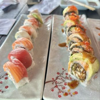 Sushi Plus - Rainbow Roll + Unagi Lover Roll - Japanese Near Me - Redwood City, California Sushi Plus - Rainbow Roll + Unagi Lover Roll - Japanese Near Me - Redwood City, California