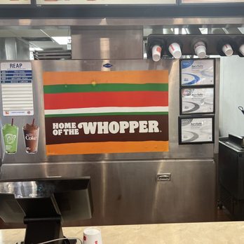 Burger King - a sign in the kitchen of a restaurant - Burgers Near Me - Knoxville, Tennessee