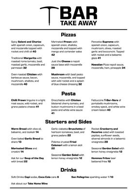Menu photo 8 T Bar Restaurant Thredbo Village, NSW Menu photo 8 T Bar Restaurant Thredbo Village, NSW