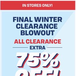 The Children's Place - This is a complete scam! Their clearance ranks are only discounted by 1 cent! Don't even waste your time.