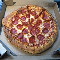 Yummy pepperoni pizza