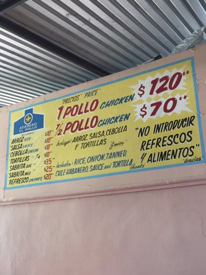 Menu photo 1 Asadero el Pollo Playa del Carmen, ROO