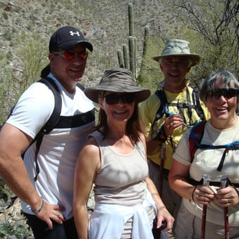 Sabino Canyon - The hiking crew along Telephone Line trail - Parks Near Me - Tucson, Arizona