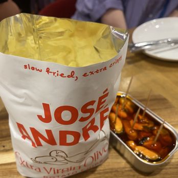 La Barra at Mercado Little Spain - Jose Andres chips & canned mussels - Spanish Near Me - New York, New York La Barra at Mercado Little Spain - Jose Andres chips & canned mussels - Spanish Near Me - New York, New York