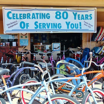 Dwight's Beach Concession - Bike Rentals Near Me - Huntington Beach, California