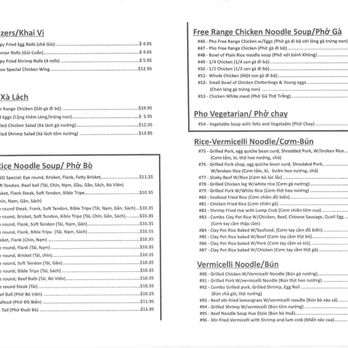Pho Saigon 75 - Take home menu pages 2 and 3. - Vietnamese Near Me - Fairfax, Virginia Pho Saigon 75 - Take home menu pages 2 and 3. - Vietnamese Near Me - Fairfax, Virginia