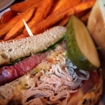 Miller Tavern - Turkey Club with Sweet Potato Fries - Seafood Near Me - North York, Ontario