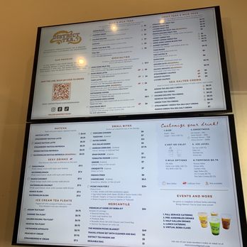 District Tea - Menu - Bubble Tea Near Me - San Francisco, California