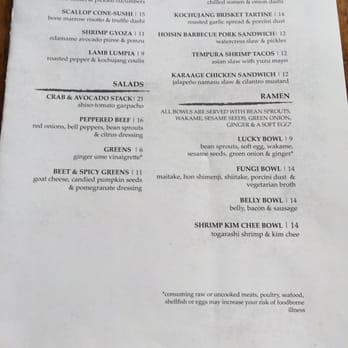 Lucky Belly - Menu - Bars Near Me - Honolulu, Hawaii