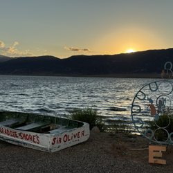 Paradise Shores Camp - Gorgeous sunset on the Bridgeport reservoir.