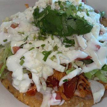 La Charanga Mexican Restaurant,halal - Chicken Tinga Tostada - Mexican Near Me - Rolling Meadows, Illinois