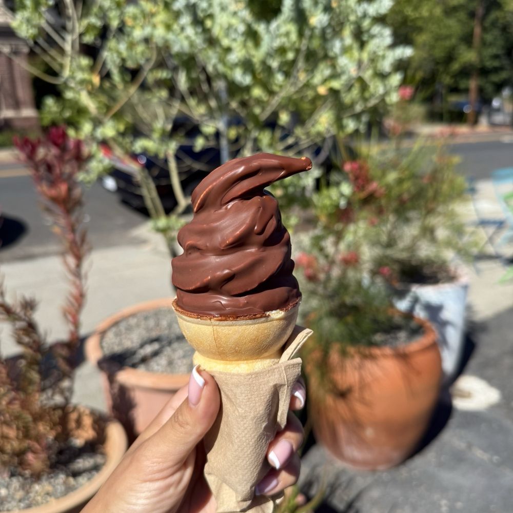 The Station - Chocolate dipped soft serve !! - Burgers Near Me - Berkeley, California
