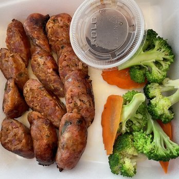 Spice It Up! - 2. Lao Favorite Sausages...kinda skimped on the veggies - Thai Near Me - Stockton, California Spice It Up! - 2. Lao Favorite Sausages...kinda skimped on the veggies - Thai Near Me - Stockton, California