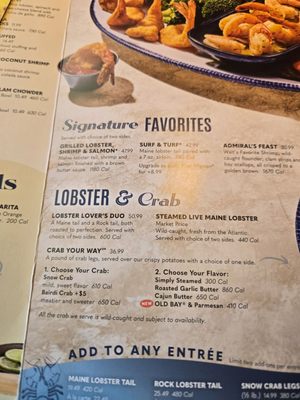 Menu photo 3 Red Lobster Temecula, CA