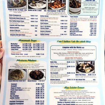 Popei's Clam Bar - Dinner Menu (3/2026) - Seafood Near Me - Bethpage, New York