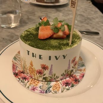 The Ivy Buchanan Street - Dessert marked for allergy customer. - British Near Me - Glasgow, GLG The Ivy Buchanan Street - Dessert marked for allergy customer. - British Near Me - Glasgow, GLG