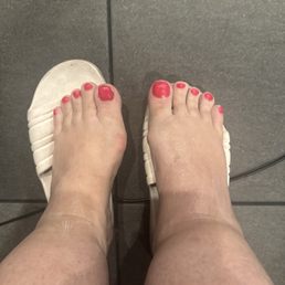 First pedicure for the summer-