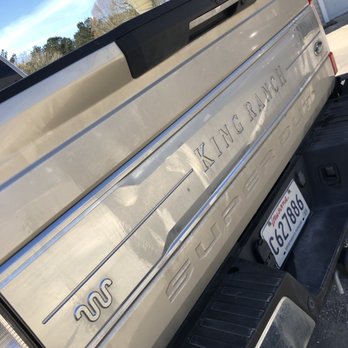 Geaux Clean Car Wash - Tailgate of truck - whole middle not washed - Car Wash Near Me - Baton Rouge, Louisiana
