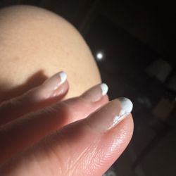 Nail Art - Smudged French tip