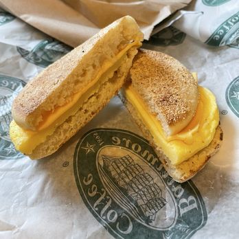 Baltimore Coffee & Tea - English muffin with egg and cheese - Coffee & Tea Near Me - Timonium, Maryland