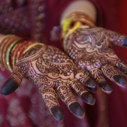 Mehendi Palace - Came out pretty dark 2 days later!! ( perfect for the event)