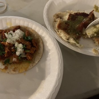 Grace Tacos - Taco de adobada y una pupusa de fijoles y queso - Mexican Near Me - Lake Elsinore, California Grace Tacos - Taco de adobada y una pupusa de fijoles y queso - Mexican Near Me - Lake Elsinore, California