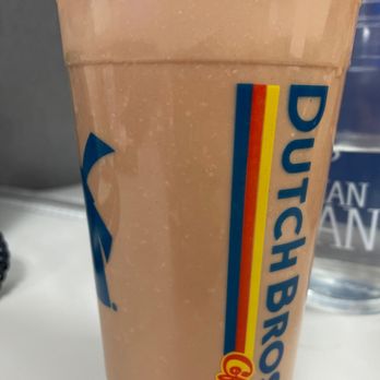 Dutch Bros Coffee - German Chocolate Mocha with floating white globs(?) - Coffee & Tea Near Me - Phoenix, Arizona