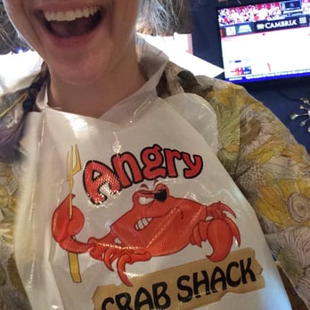 Angry Crab Shack - Plastic bibs to keep you clean.... But you'll probably still spill on yourself so don't wear anything nice. - Seafood Near Me - Mesa, Arizona Angry Crab Shack - Plastic bibs to keep you clean.... But you'll probably still spill on yourself so don't wear anything nice. - Seafood Near Me - Mesa, Arizona